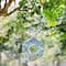 Glitzhome® 8.5" Glass Flower Shaped Hanging Multi-Color Mosaic Birdfeeder